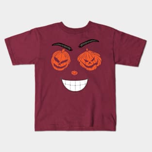 Halloween Pumpkin face Kids T-Shirt